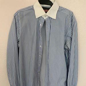 Thomas Pink White Collar Button Up Shirt.